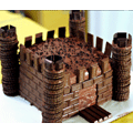 Gteau Chateau fort chocolat